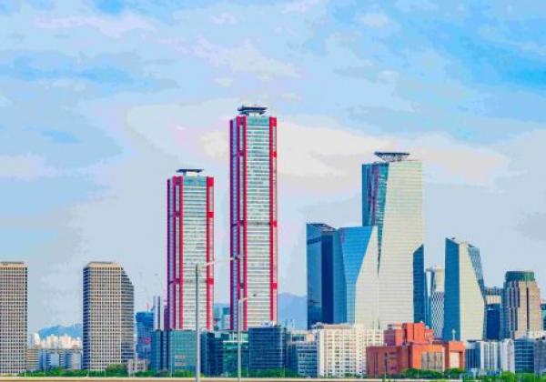 cityscape-view-of-yeouido,-seoul