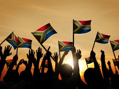 südafrika-flaggen