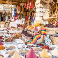 Markt, Souvenirs in einem nubischen Dorf in Ägypten markt,-souvenirs-in-einem-nubischen-dorf-in-Ägypten