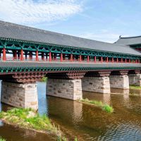 views-of-woljeonggyo-wooden-bridge-in-gyoengju,-south-korea
