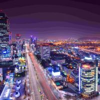 gangnam-district,-seoul,-südkorea-skyline