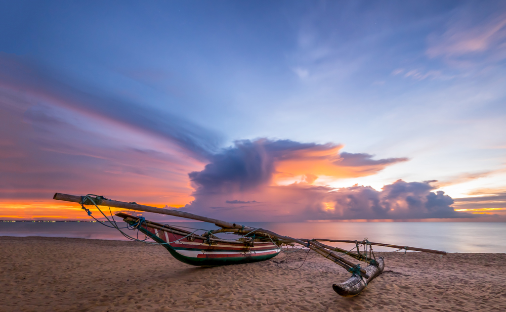 Altes Boot in Negombo