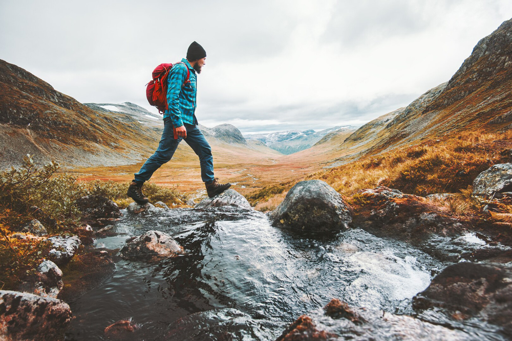 Wanderer in Schweden